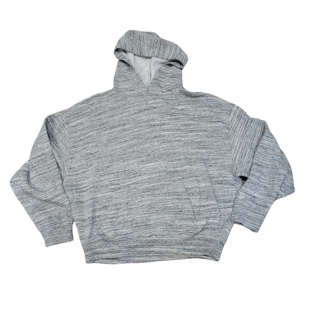 PINK Victoria's Secret hooded cropped sweatshirt Women's Size Small gray